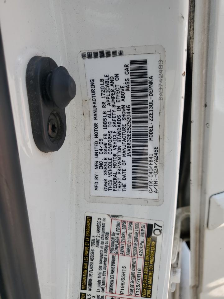 1nxbr32e25z520446 1NXBR32E25Z520446 2005 Toyota Corolla Ce