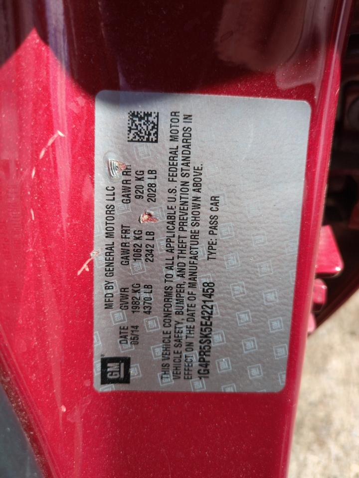 2014 Buick Verano Convenience VIN: 1G4PR5SK5E4221458 Lot: 63804425
