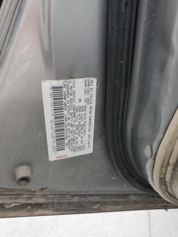 2001 Lexus Rx 300 VIN: JT6HF10U0Y0147562 Lot: 66250695