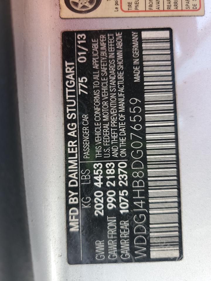 2013 Mercedes-Benz C 250 VIN: WDDGJ4HB8DG076559 Lot: 64935095