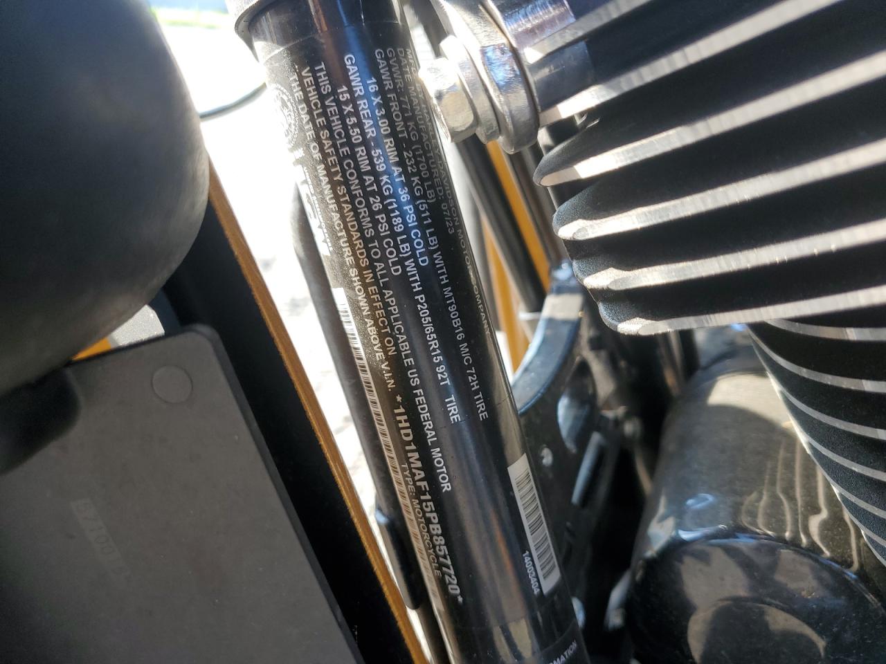 2023 Harley-Davidson Flhtcutg VIN: 1HD1MAF15PB857720 Lot: 63573245