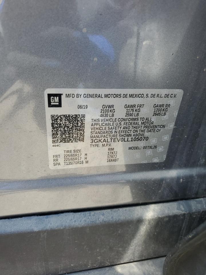 2020 GMC Terrain Sle VIN: 3GKALTEV0LL105070 Lot: 63434055