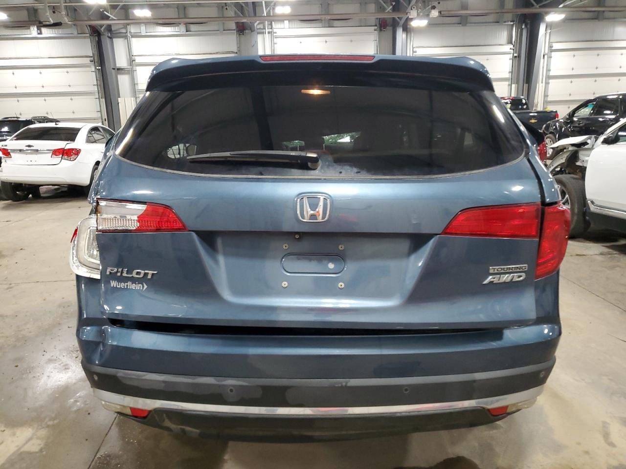 2017 Honda Pilot Touring VIN: 5FNYF6H96HB100110 Lot: 64193495
