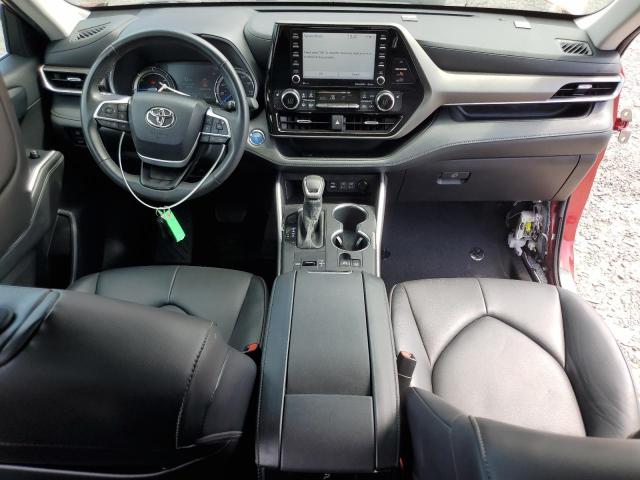 TOYOTA HIGHLANDER 2022 Czerwony