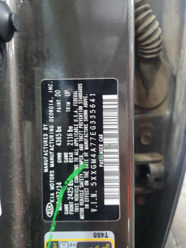 2014 Kia Optima Lx VIN: 5XXGM4A77EG335641 Lot: 66729695