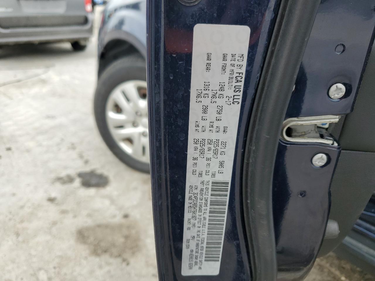 2017 Dodge Journey Se VIN: 3C4PDCAB5HT601827 Lot: 64094255
