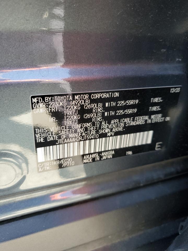2024 Toyota Venza Le VIN: JTEAAAAH2RJ159410 Lot: 63705735