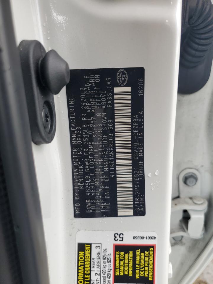 2024 Toyota Camry Trd VIN: 4T1KZ1AK8RU091668 Lot: 59139195