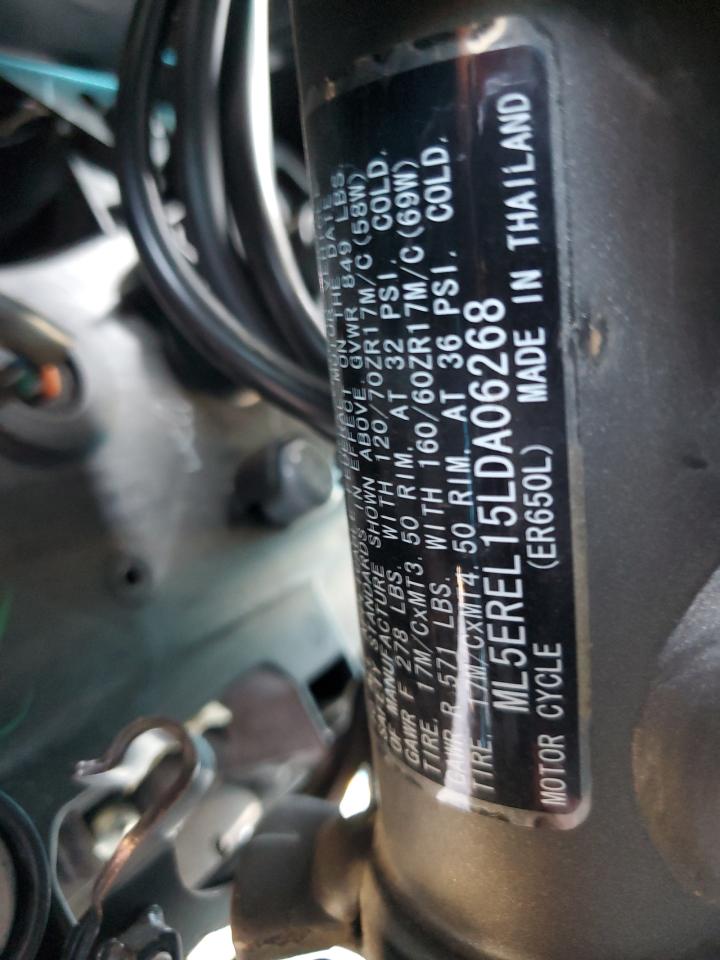 ml5erel15lda06268 ML5EREL15LDA06268 2020 Kawasaki Er650 L
