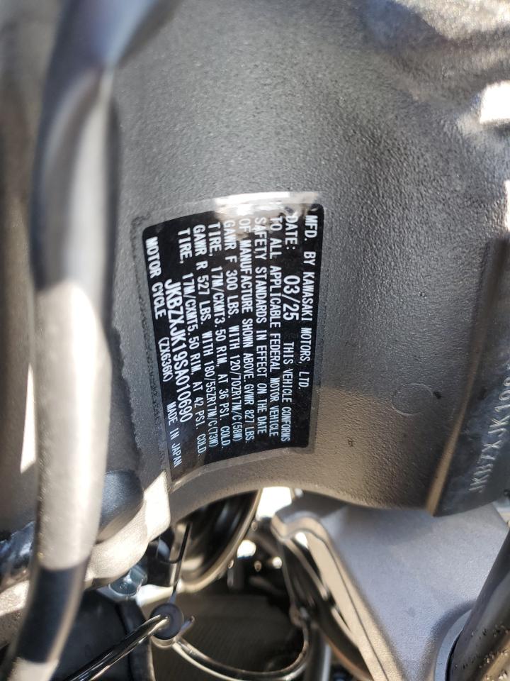 jkbzxjk19sa010690 JKBZXJK19SA010690 2025 Kawasaki Zx636 K