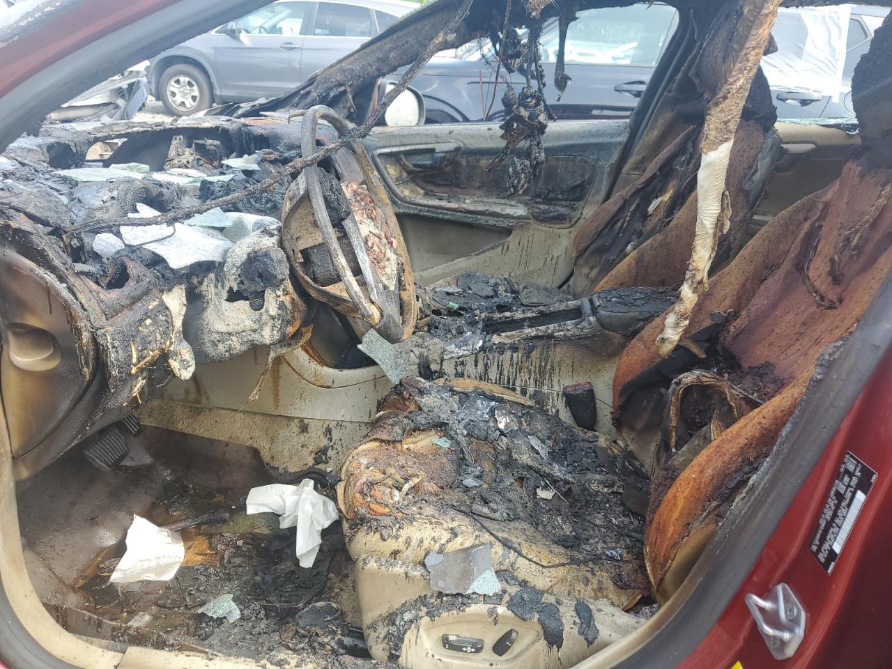 YV140MEK5F1258062 VOLVO V60 2015 RED Photo 7