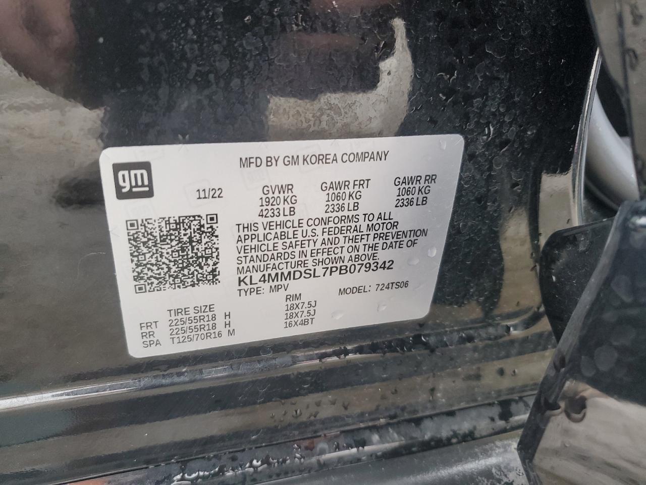 2023 Buick Encore Gx Select VIN: KL4MMDSL7PB079342 Lot: 64769295
