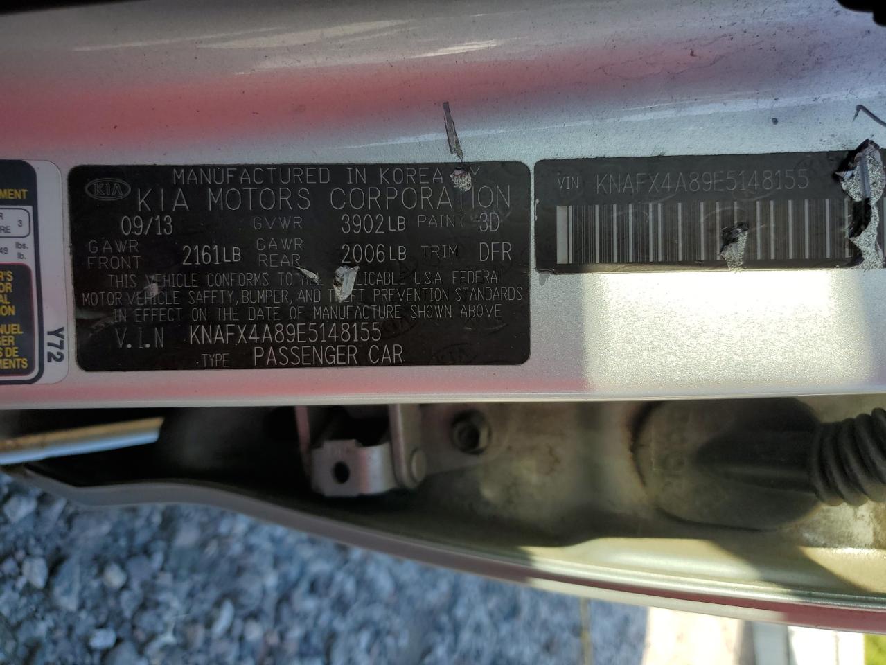 2014 Kia Forte Ex VIN: KNAFX4A89E5148155 Lot: 61842285