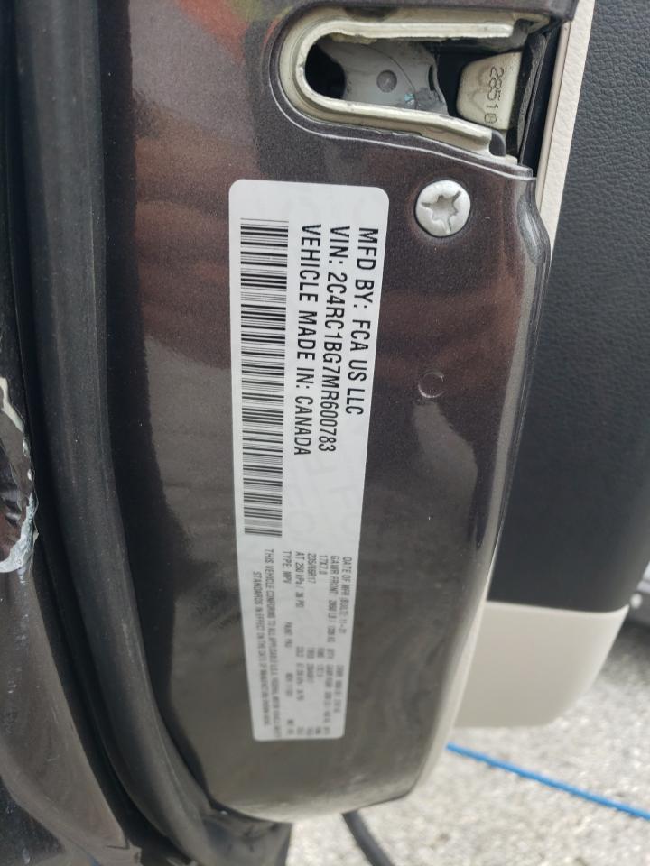 2021 Chrysler Pacifica Touring L VIN: 2C4RC1BG7MR600783 Lot: 64644765