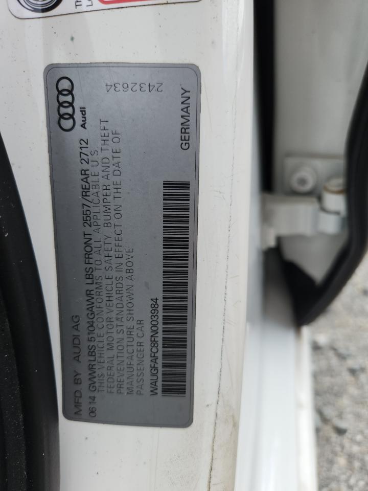 2015 Audi A6 Premium Plus VIN: WAUGFAFC8FN003984 Lot: 65331435