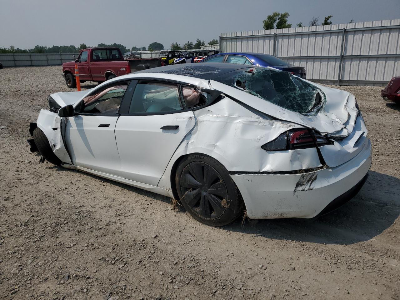 2022 Tesla Model S white null electric 5YJSA1E6XNF480212 photo #3