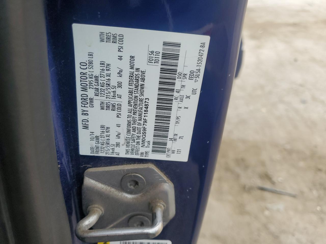 2015 Ford Transit Connect Xlt VIN: NM0GS9F79F1198487 Lot: 64584145