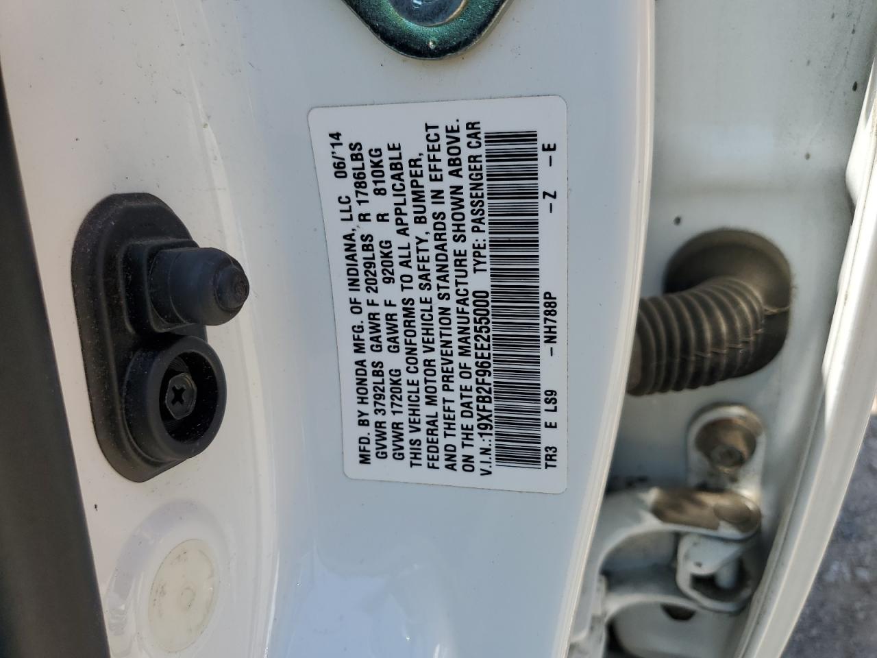 2014 Honda Civic Exl VIN: 19XFB2F96EE255000 Lot: 64176905