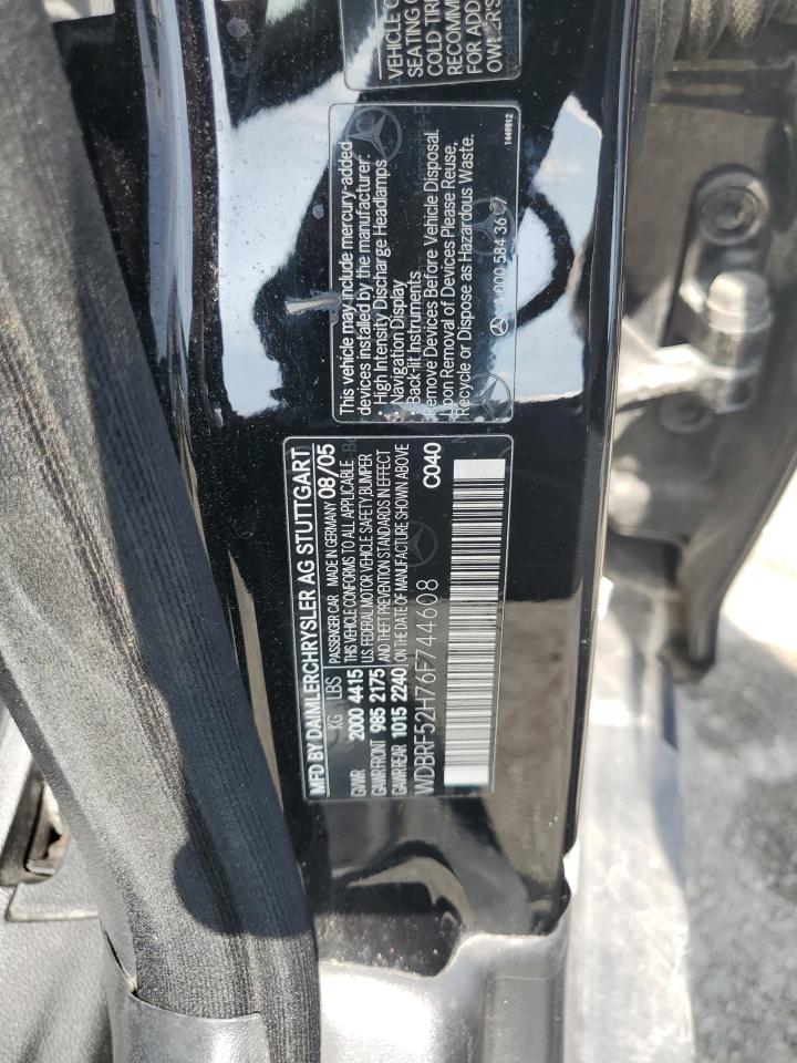 2006 Mercedes-Benz C 230 VIN: WDBRF52H76F744608 Lot: 65094565