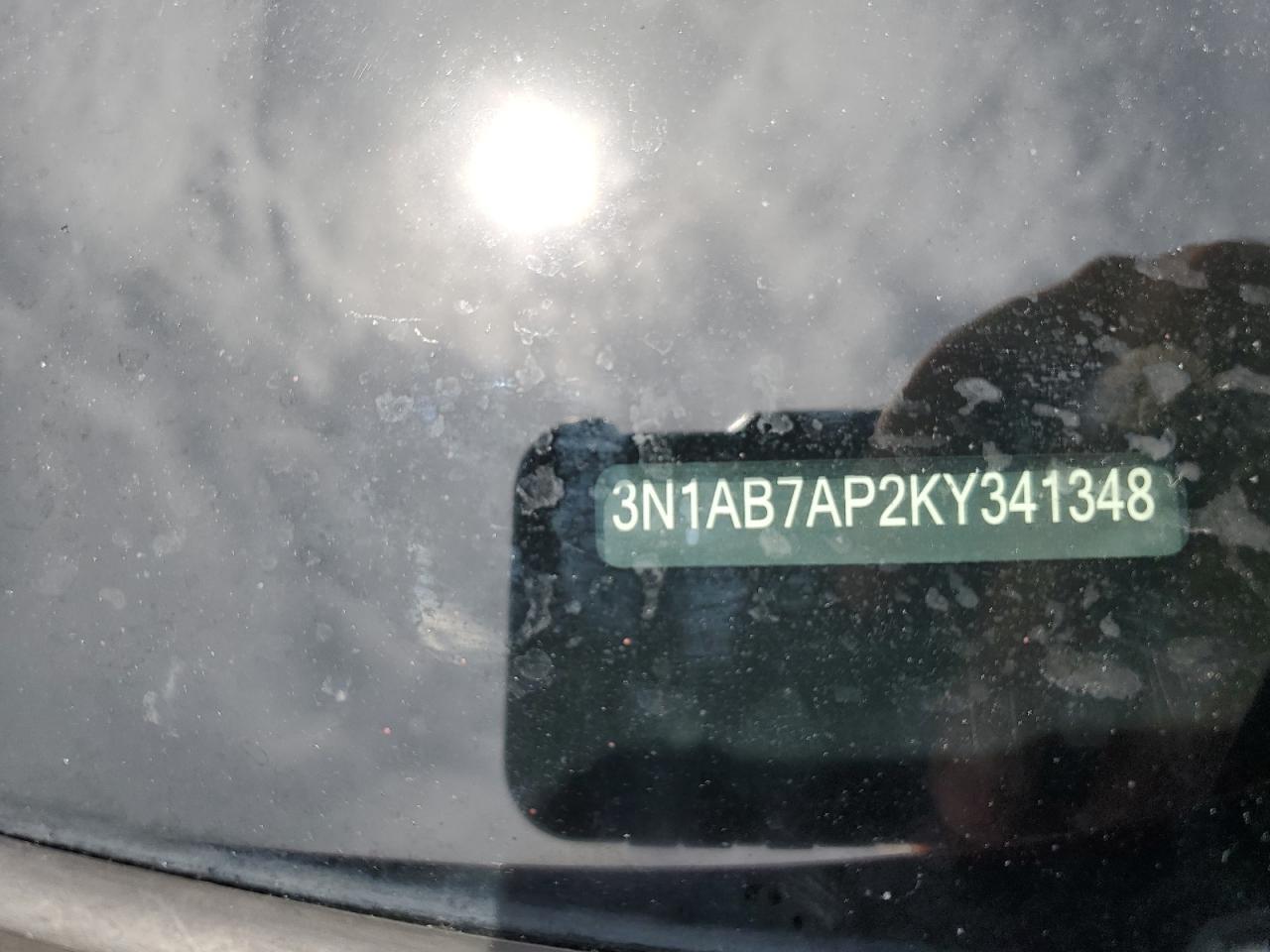 2019 Nissan Sentra S VIN: 3N1AB7AP2KY341348 Lot: 63371485