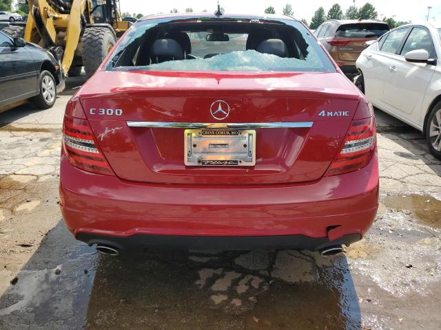 Sedans MERCEDES-BENZ C-CLASS 2014 Czerwony