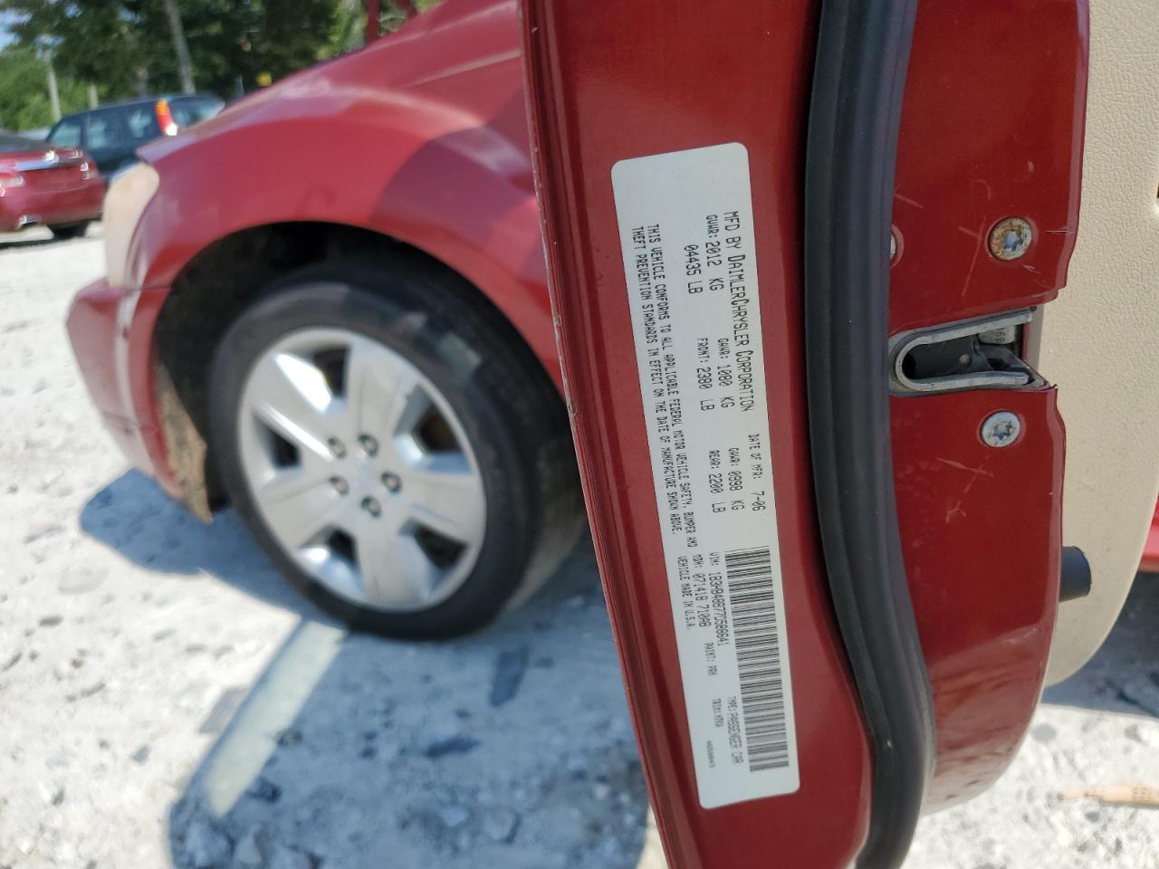 2007 Dodge Caliber Sxt VIN: 1B3HB48B77D588641 Lot: 63653315