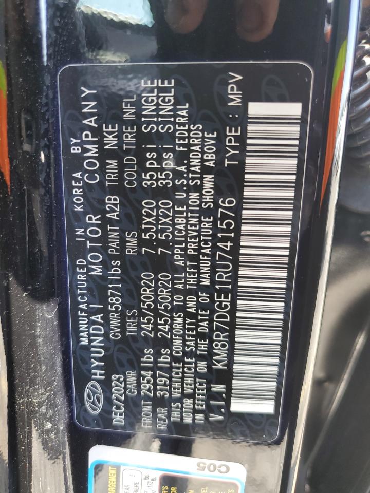 2024 Hyundai Palisade Calligraphy VIN: KM8R7DGE1RU741576 Lot: 63648195