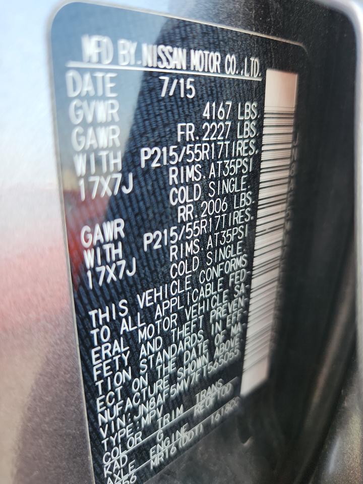 2015 Nissan Juke S VIN: JN8AF5MV7FT565055 Lot: 64104685