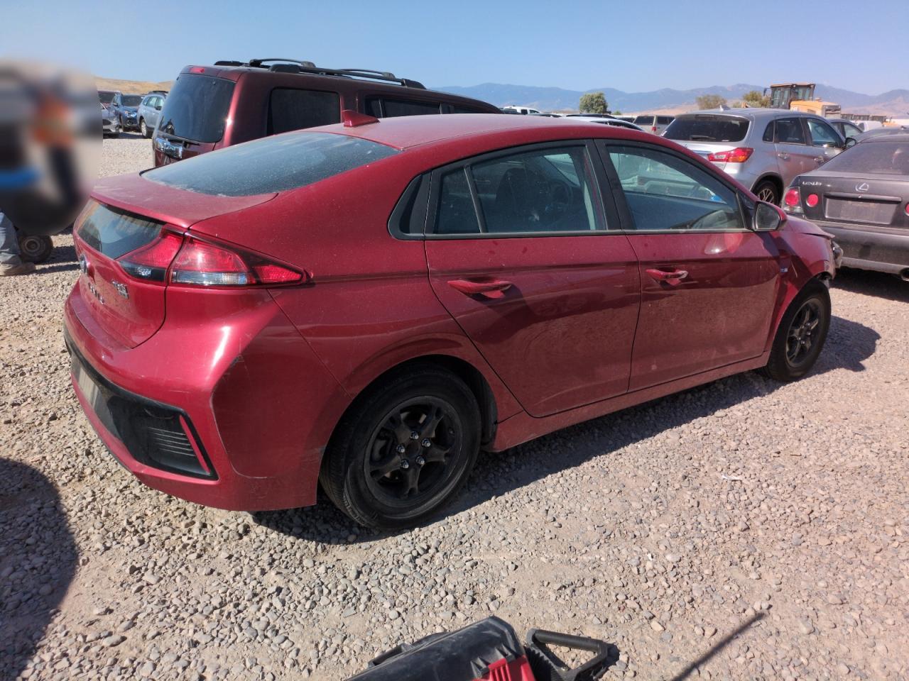 2019 Hyundai Ioniq Blue red null hybrid KMHC65LC0KU167528 photo #4