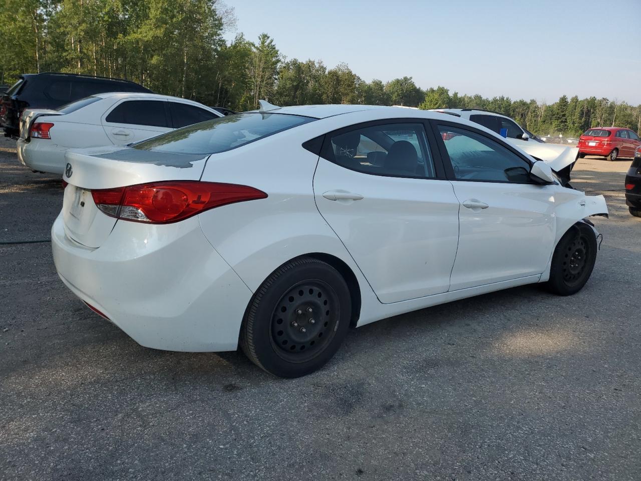 2013 Hyundai Elantra Gls white sedan gas 5NPDH4AE8DH250817 photo #4