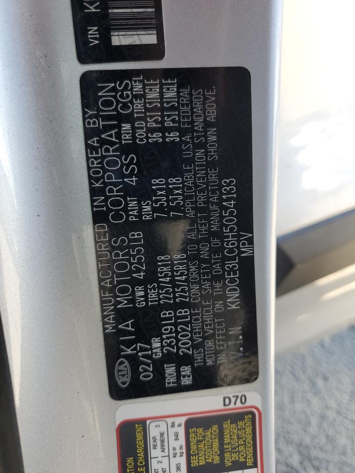 2017 Kia Niro Ex Touring VIN: KNDCE3LC6H5054133 Lot: 64333455