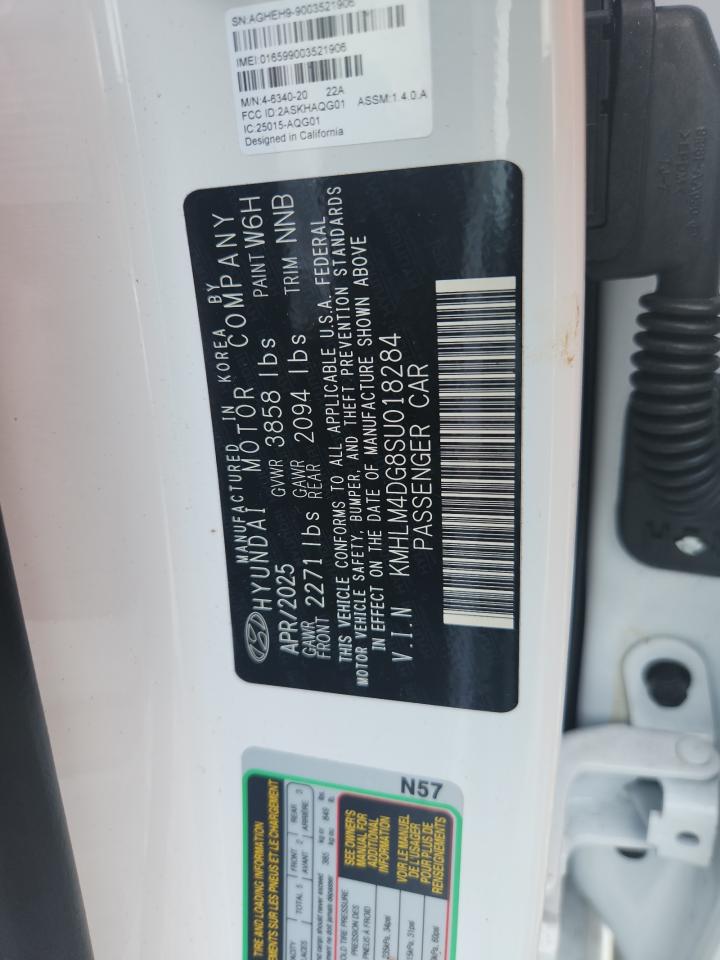 2025 Hyundai Elantra Sel Sport VIN: KMHLM4DG8SU018284 Lot: 64848495