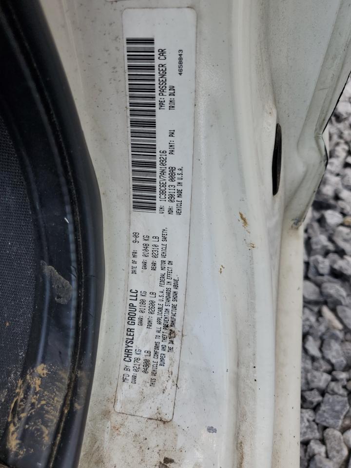 2010 Chrysler Sebring Limited VIN: 1C3BC6EV7AN109216 Lot: 68270765