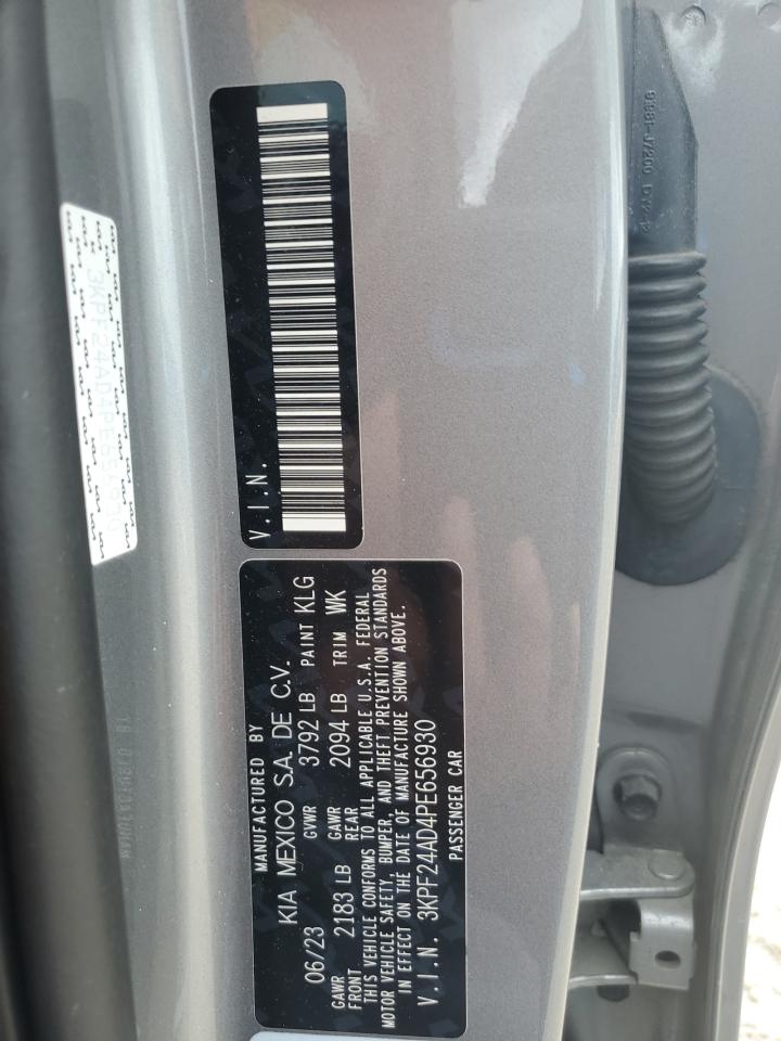 2023 Kia Forte Lx VIN: 3KPF24AD4PE656930 Lot: 64854045