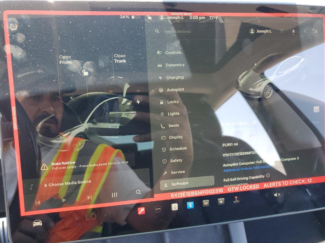 2021 Tesla Model 3 VIN: 5YJ3E1EB9MF002318 Lot: 65325525