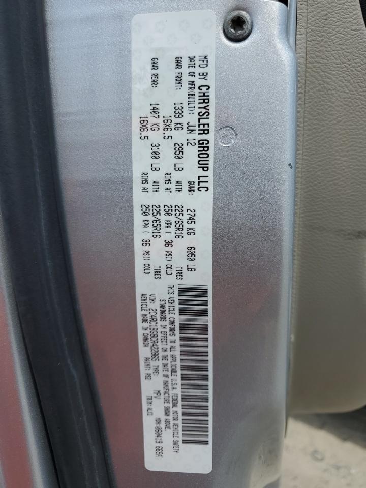 2012 Chrysler Town & Country Touring VIN: 2C4RC1BG8CR422865 Lot: 66768835