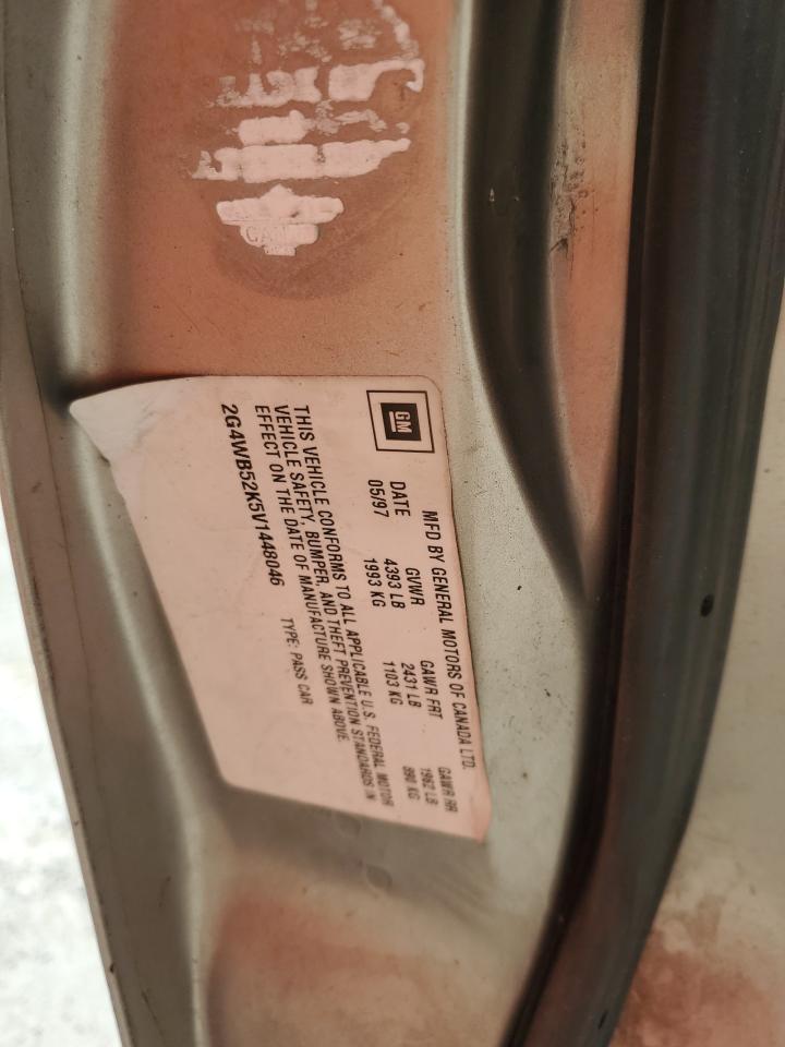 1997 Buick Regal Ls VIN: 2G4WB52K5V1448046 Lot: 63267765