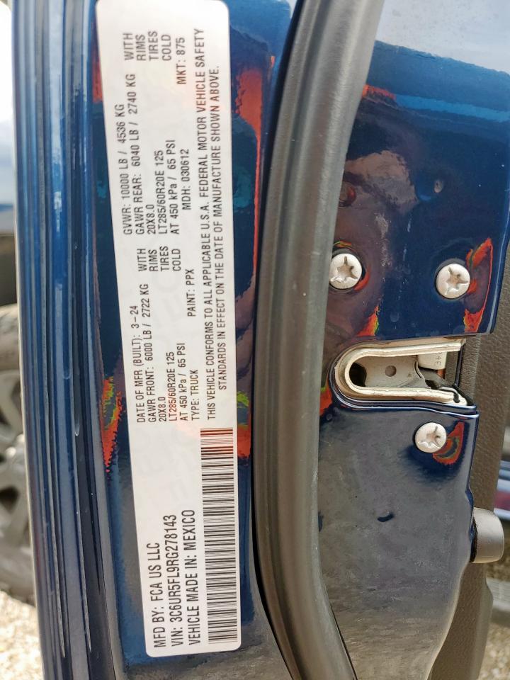 2024 Ram 2500 Laramie VIN: 3C6UR5FL9RG278143 Lot: 63398125