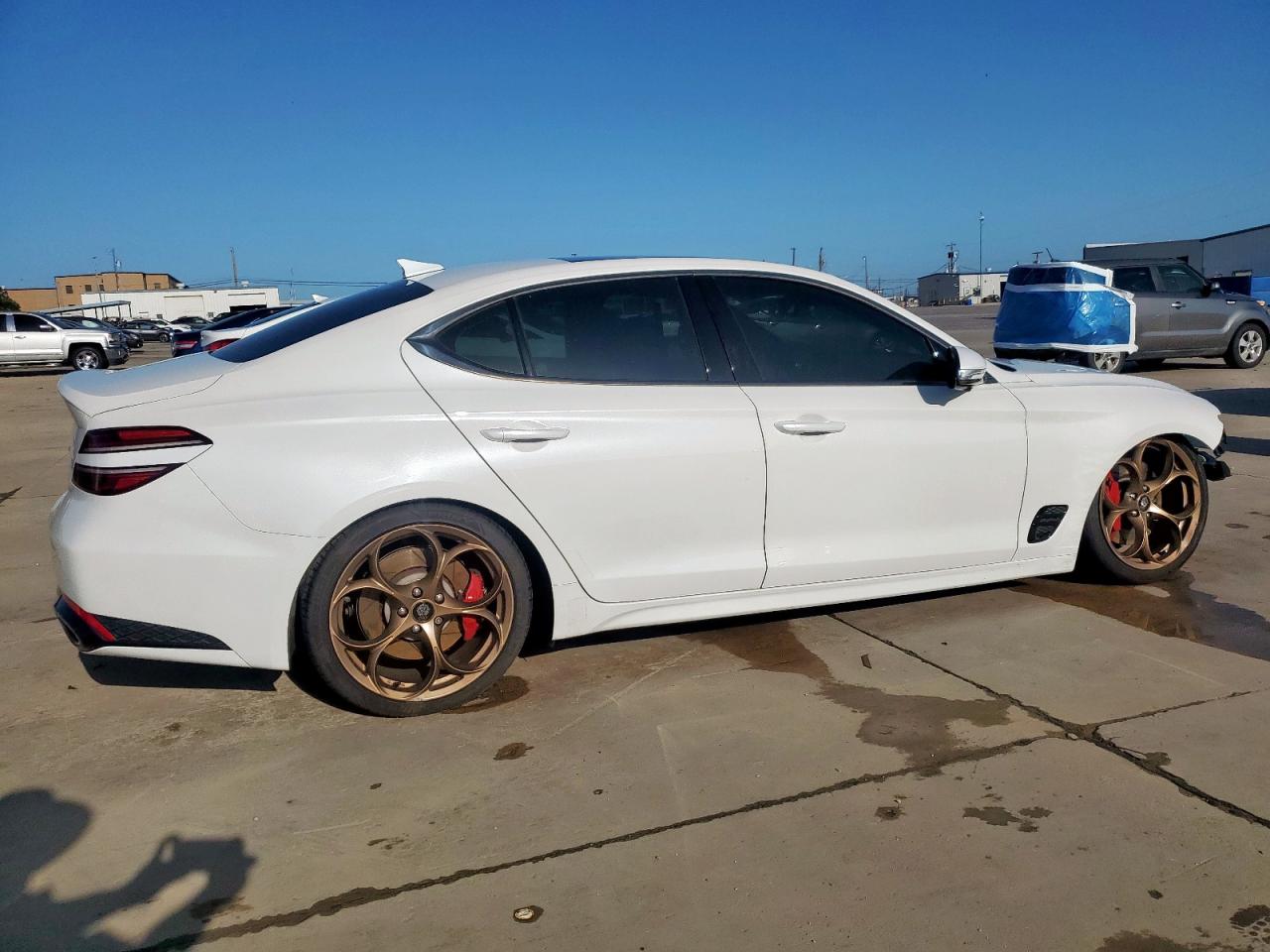 2022 Genesis G70 Base white null gas KMTG54TE0NU083316 photo #4