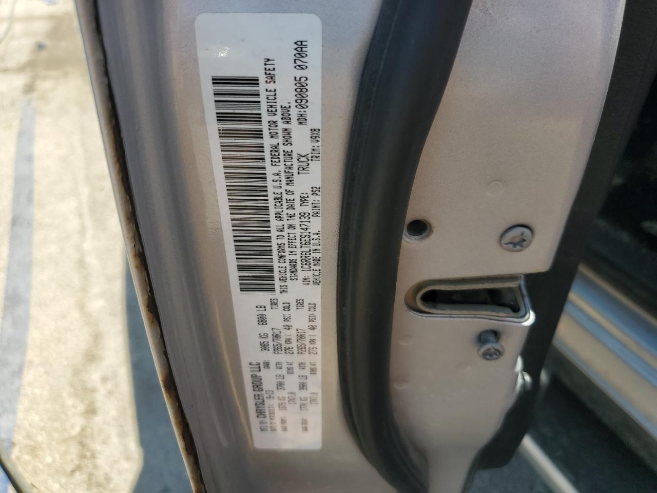 2014 Ram 1500 Slt VIN: 1C6RR6LT6ES147139 Lot: 63029965