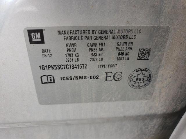2012 CHEVROLET CRUZE ECO  