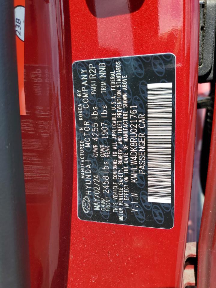 2024 Hyundai Elantra N VIN: KMHLW4DK8RU021761 Lot: 64374605