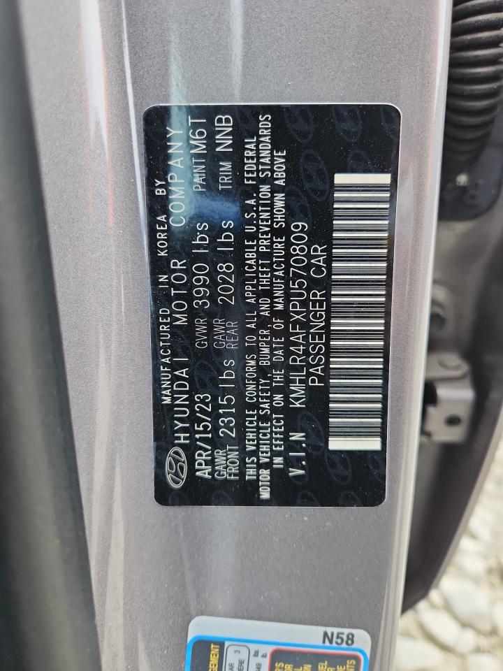 2023 Hyundai Elantra N Line VIN: KMHLR4AFXPU570809 Lot: 65239865
