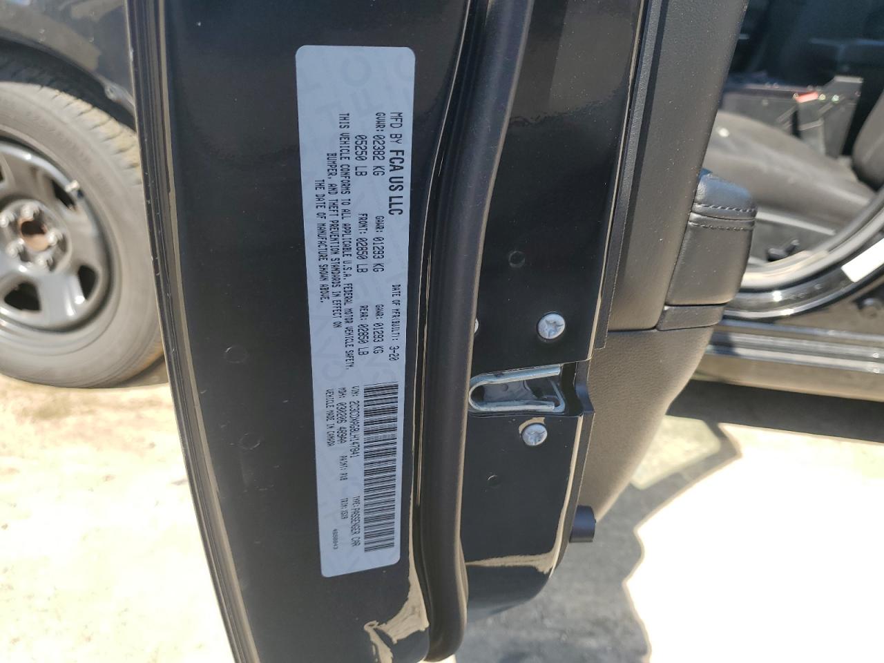 2020 Dodge Charger Police VIN: 2C3CDXAG8LH147841 Lot: 63236405