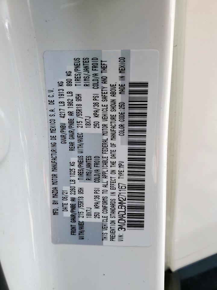 2021 Mazda Cx-30 Premium VIN: 3MVDMADL5MM271167 Lot: 65215415