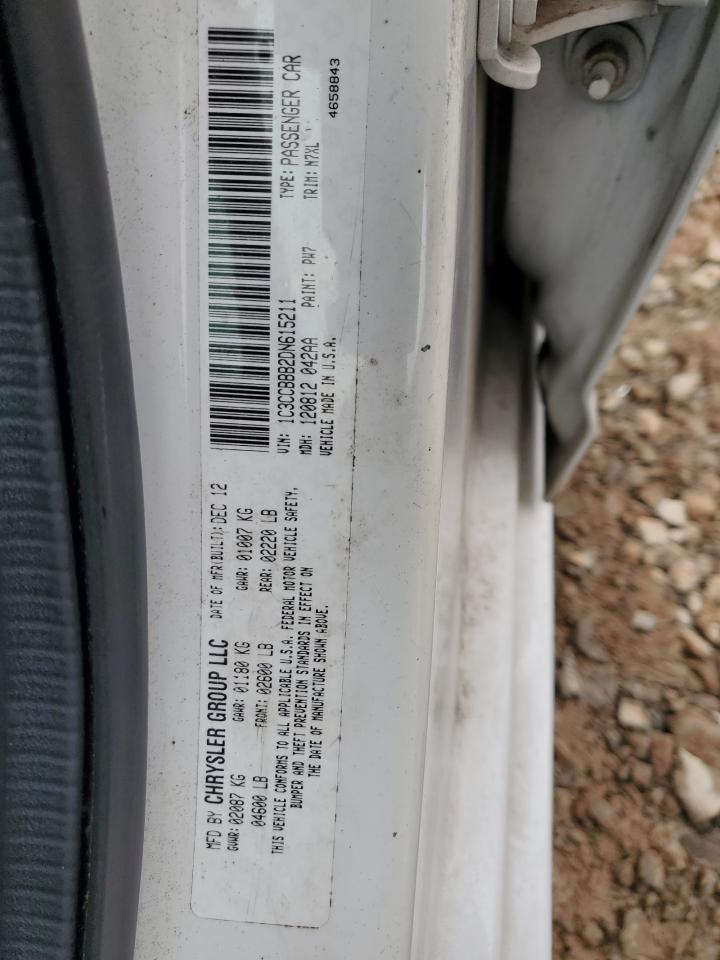 2013 Chrysler 200 Touring VIN: 1C3CCBBB2DN615211 Lot: 93766715