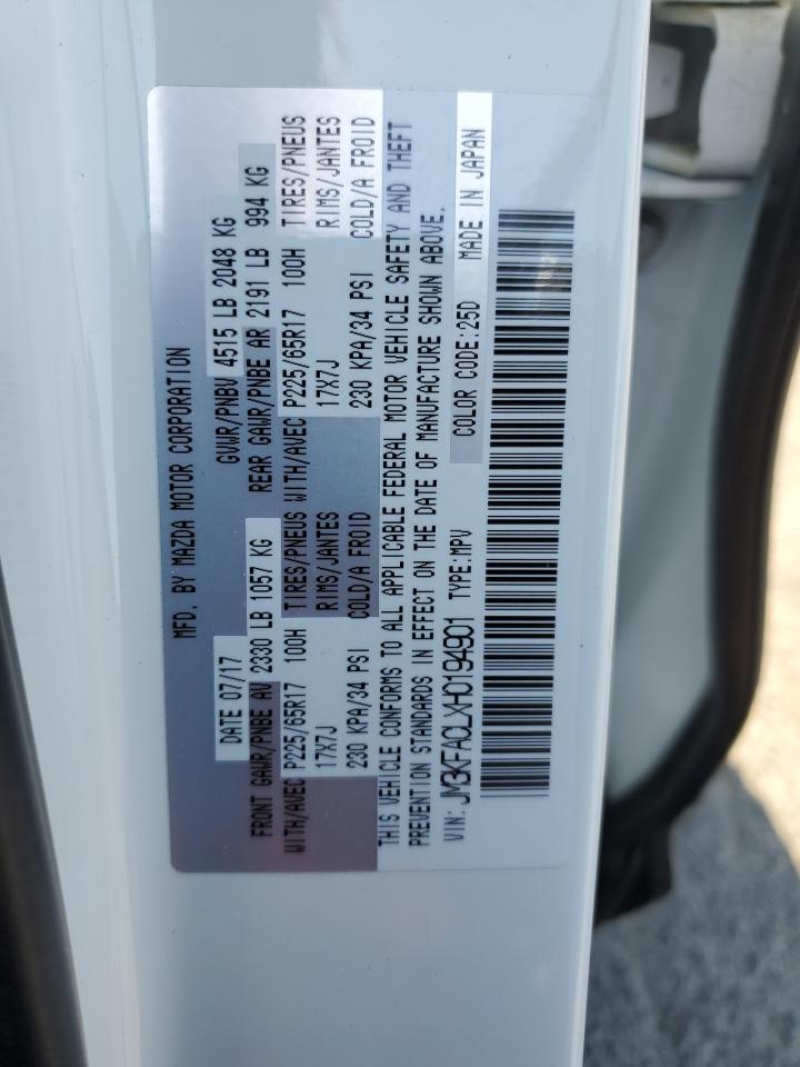 2017 Mazda Cx-5 Touring VIN: JM3KFACLXH0194901 Lot: 64339415