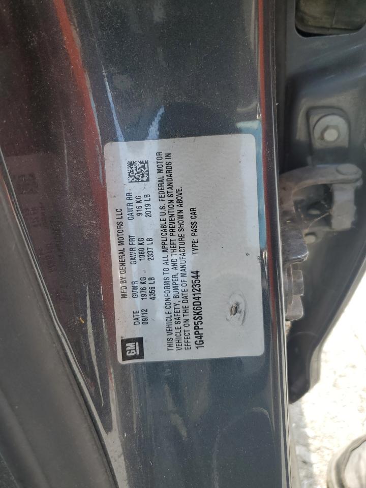 2013 Buick Verano VIN: 1G4PP5SK6D4123544 Lot: 63728775