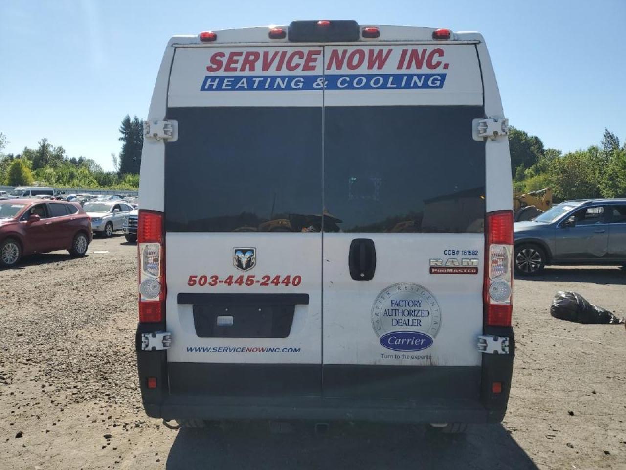 2021 Ram Promaster 2500 2500 High VIN: 3C6LRVCG8ME526325 Lot: 65361085