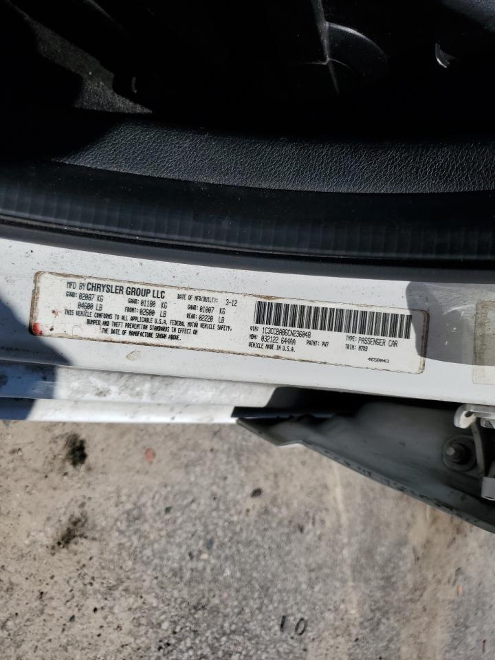 2012 Chrysler 200 Lx VIN: 1C3CCBAB6CN236048 Lot: 63391425